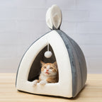 Luxury Cozy Cat Villa & Small Dog Kennel – Stylish Pet House Bed for Comfort & Play