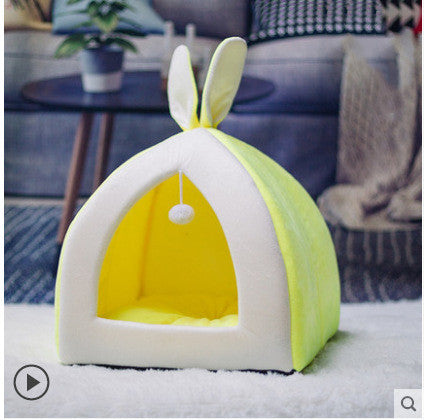 Luxury Cozy Cat Villa & Small Dog Kennel – Stylish Pet House Bed for Comfort & Play