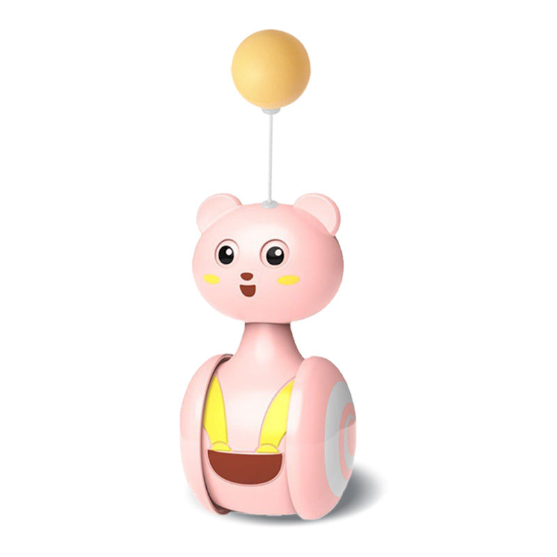 Interactive Feather Cat Toy – Rolling Teaser Ball & Wand for Hunting Play