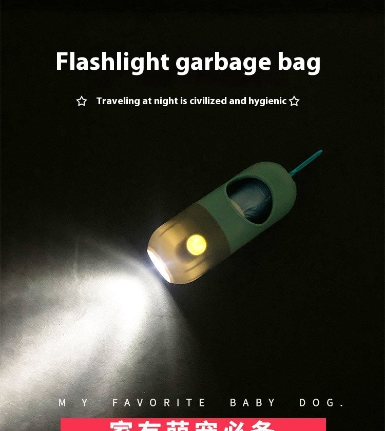Pet Waste Bag Dispenser with LED Light – Safer, Cleaner Walks Day & Night
